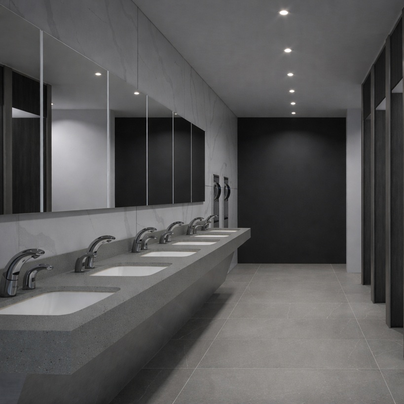 Anti-Vandal Touchless Faucet for Public Restrooms